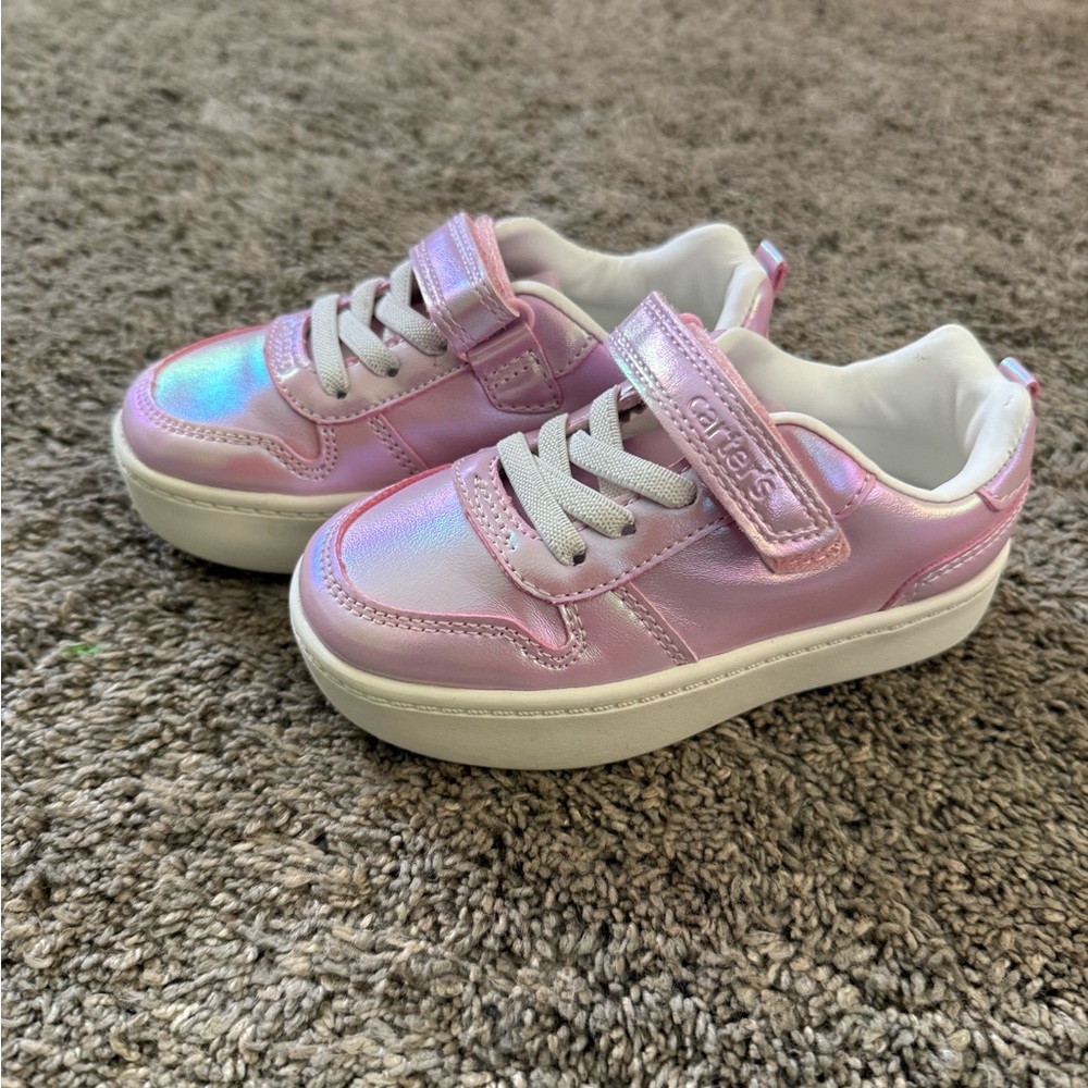 NIB Carter’s Iridescent Pink Sneakers